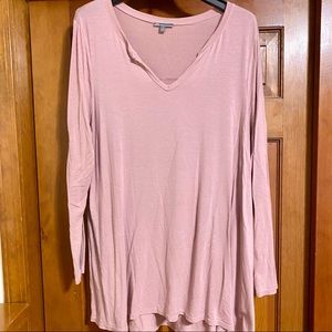 Long Sleeve Blush Pink Shirt